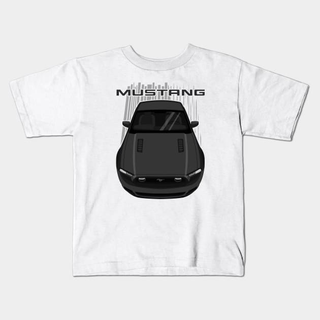Mustang GT 2013 to 2014 - Black Kids T-Shirt by V8social